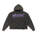 Vintage Washed Frayed-Hem Hoodie
