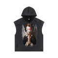 Snow Washed Boxy Hooded Tank Top
